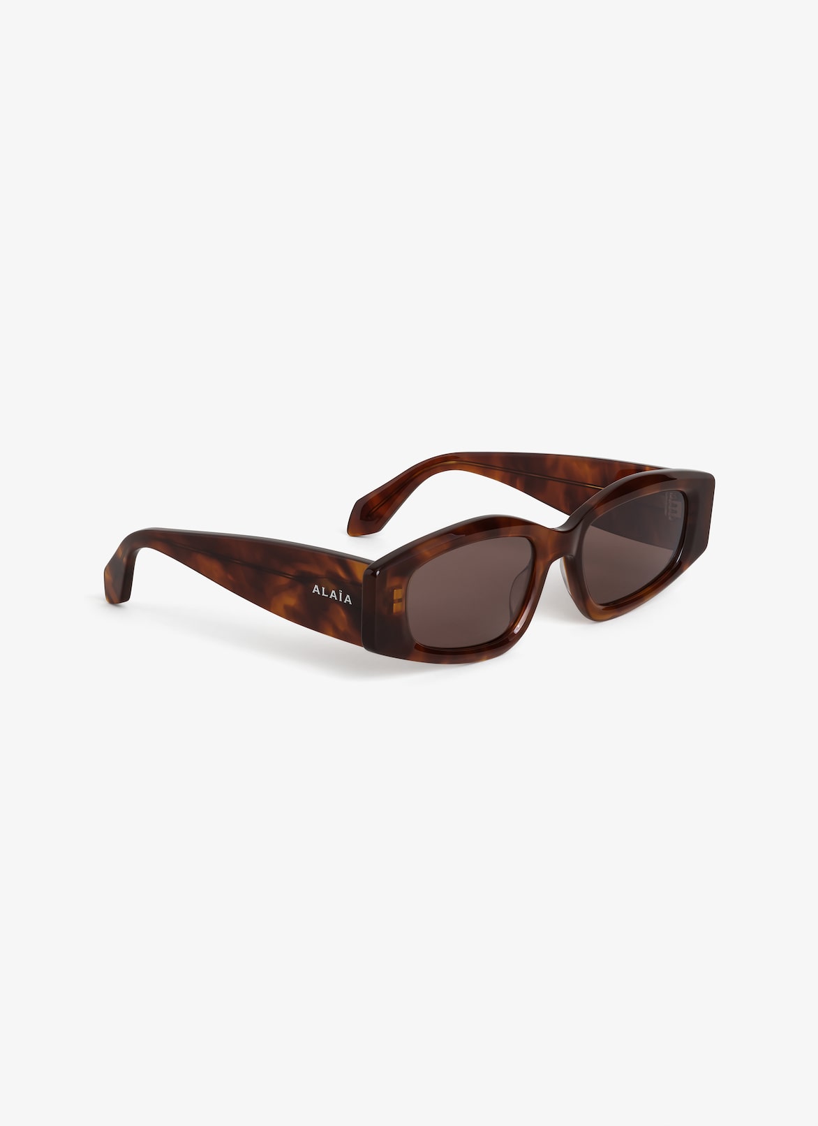 OVAL SUNGLASSES ALAÏA BROWN OVAL SUNGLASSES
